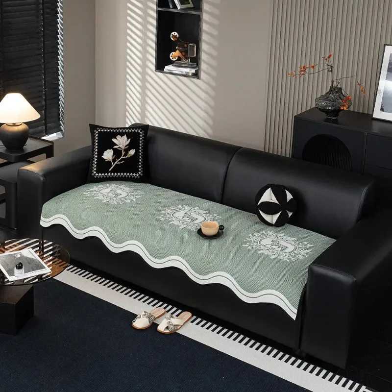 1pcs Irregular Jacquard Chenille Sofa Cushion Cover Universal Cat Scratch-Resistant Non-slip Furniture Protector Home Decoration C251121-image-1085580433