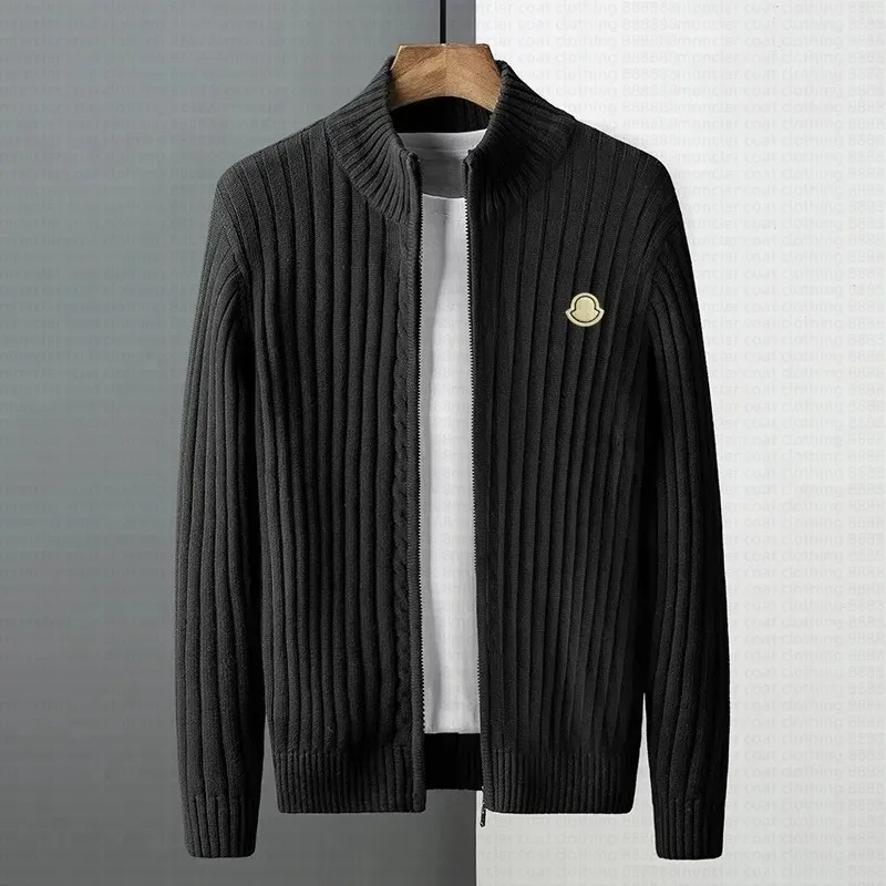 Men's sweater designer knitted sweater men's cardigan zipper luxury casual pullover autumn wool designer cardigan men's SM-3XL