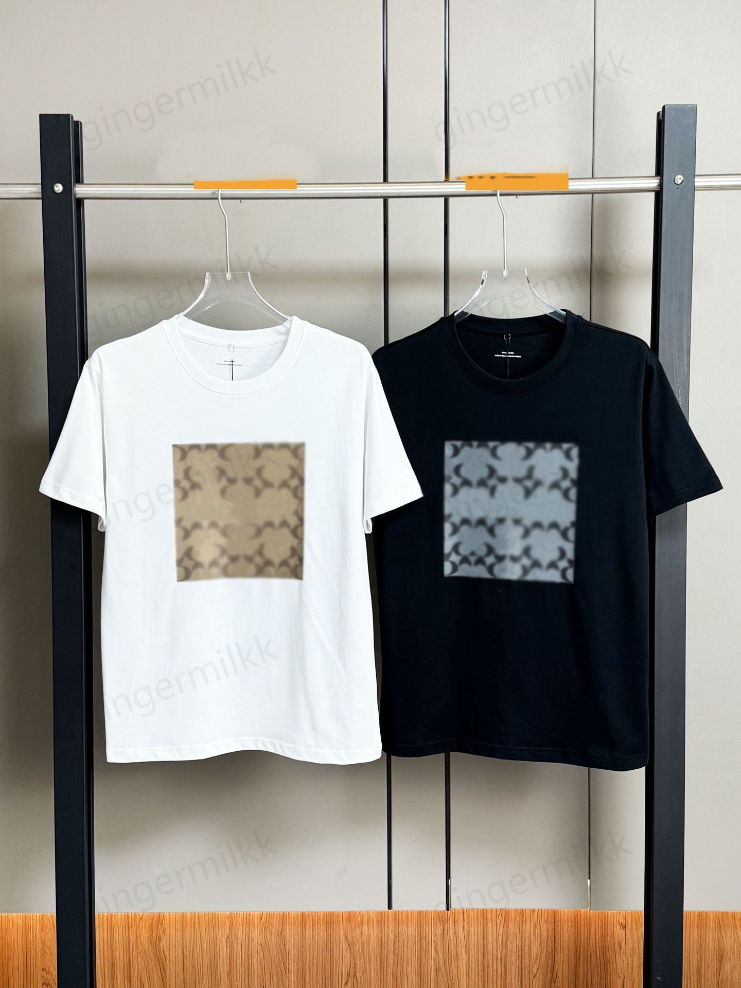 designer t shirts mens t shirt Summer classic printed short sleeved casual loose couple style T-shirt