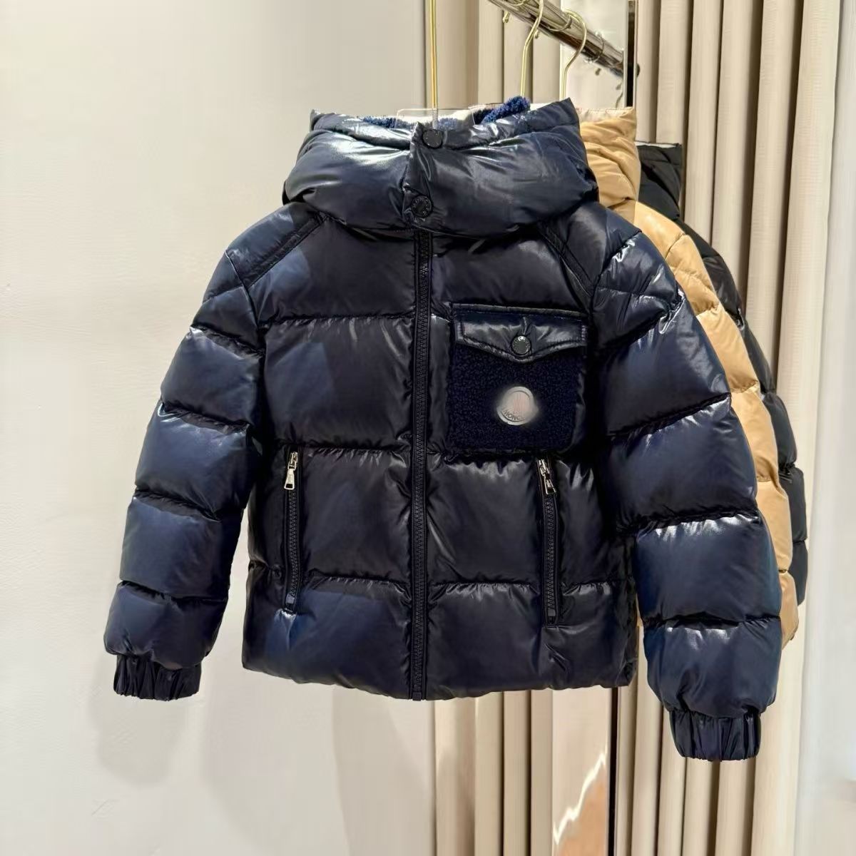 kids M Designer down puffer Jacket Fashion Brand toddler jackets baby Winter Coat boy girl puffers Embroidery Thick warm Coats Tops Outwear J260805