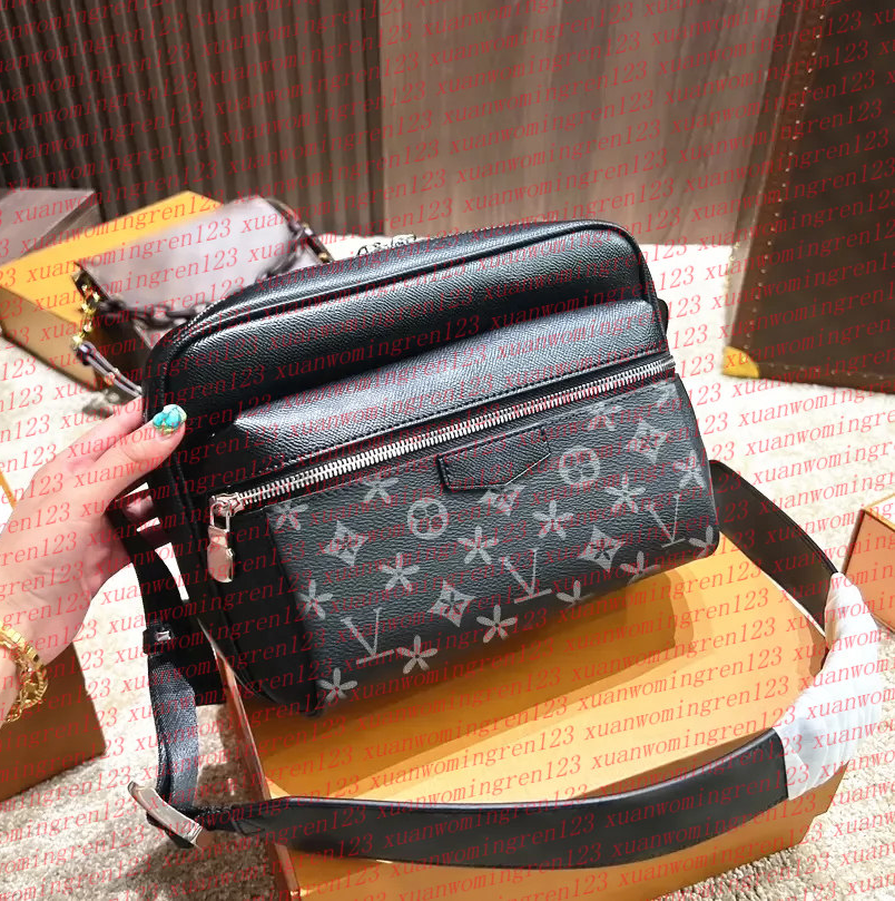 designer fastline messenger mens shoulder bag brand leather purse man handbag fashion classic crossbody black wallet