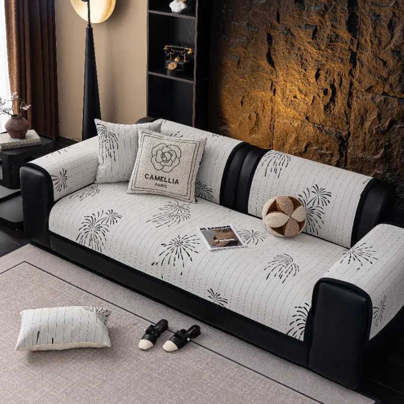 1pcs Chenille Thick Soft Couch Cushion Four Seasons Universal Machine Washable Wear Resistant Furniture Protector C251121-image-1085580580