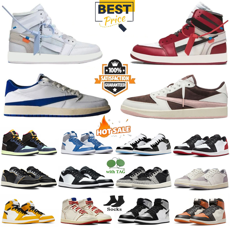 design 1s Baskets basses et hautes Blanc Université Rouge Velours Marron Bleu Militaire Hommes Femmes Classiques Tenue Quotidienne Chaussures de