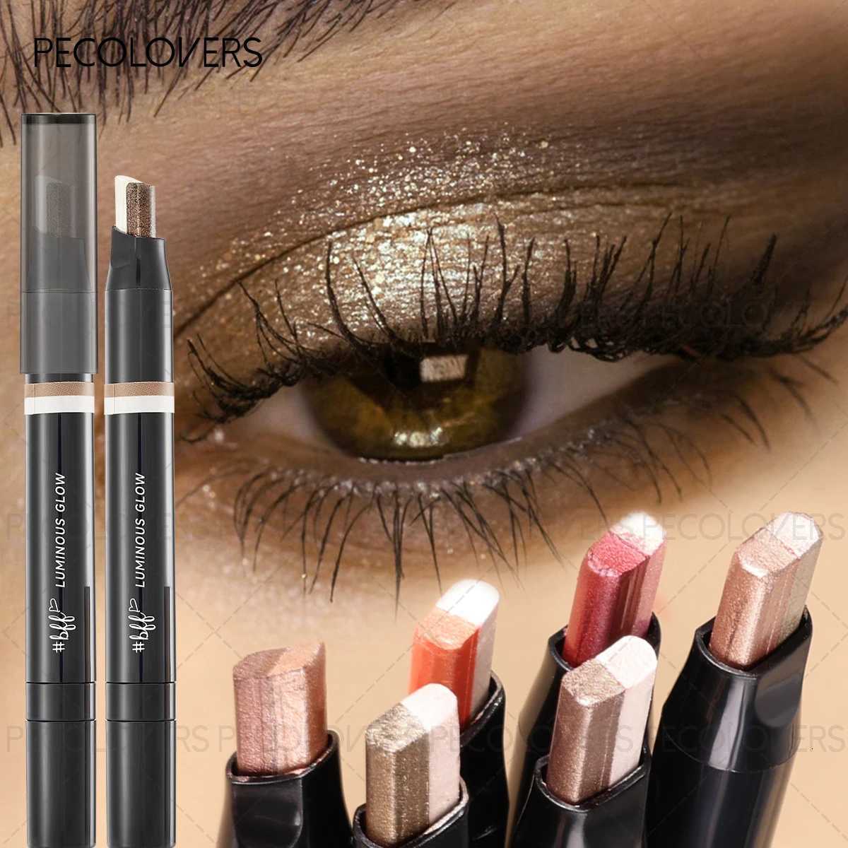 1PC Glitter Double Color Eyeshadow Stick Metallic Gradient Waterproof Two Tone Long Lasting Shimmer Shadow Pen 2 in 1 Eye MakeupT251122-image-1085633200