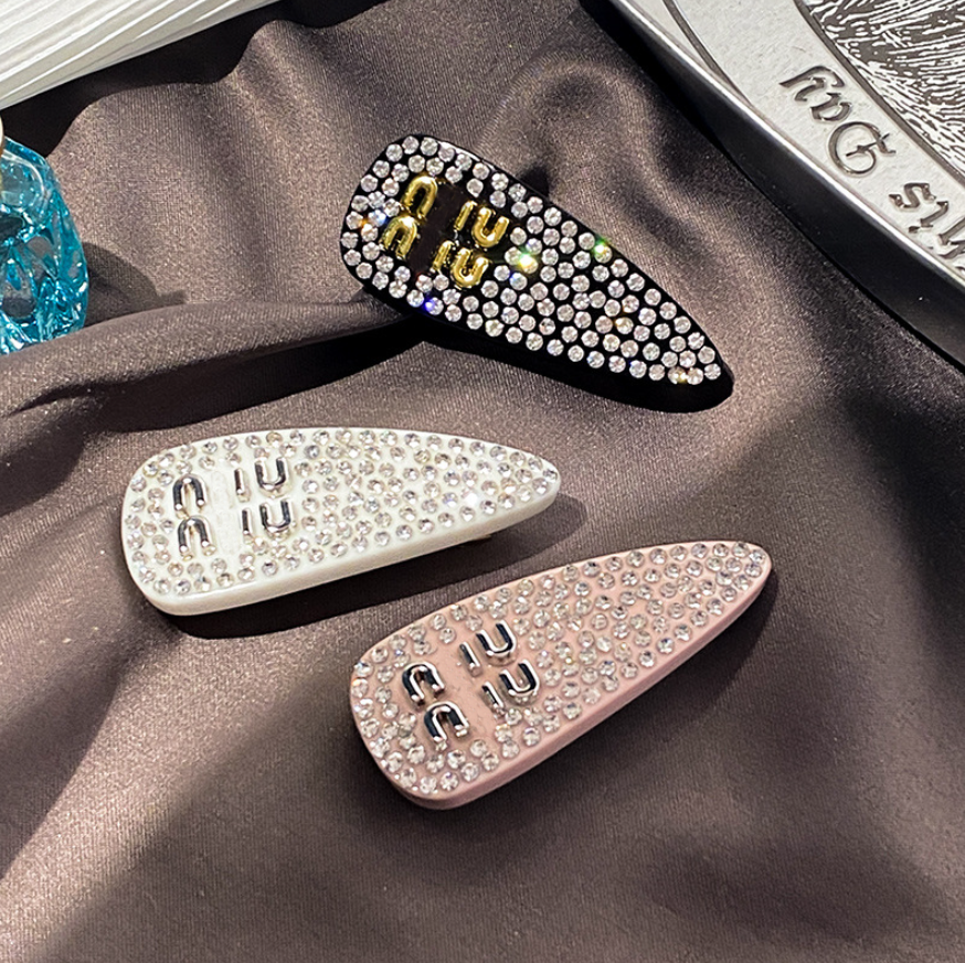 Hair Clips Barrettes Full Diamond Hair Clips Barrettes Luxury Designer Letter Hair Clips Versatile Barrettes Classic HairJewelry Brand High Quality
