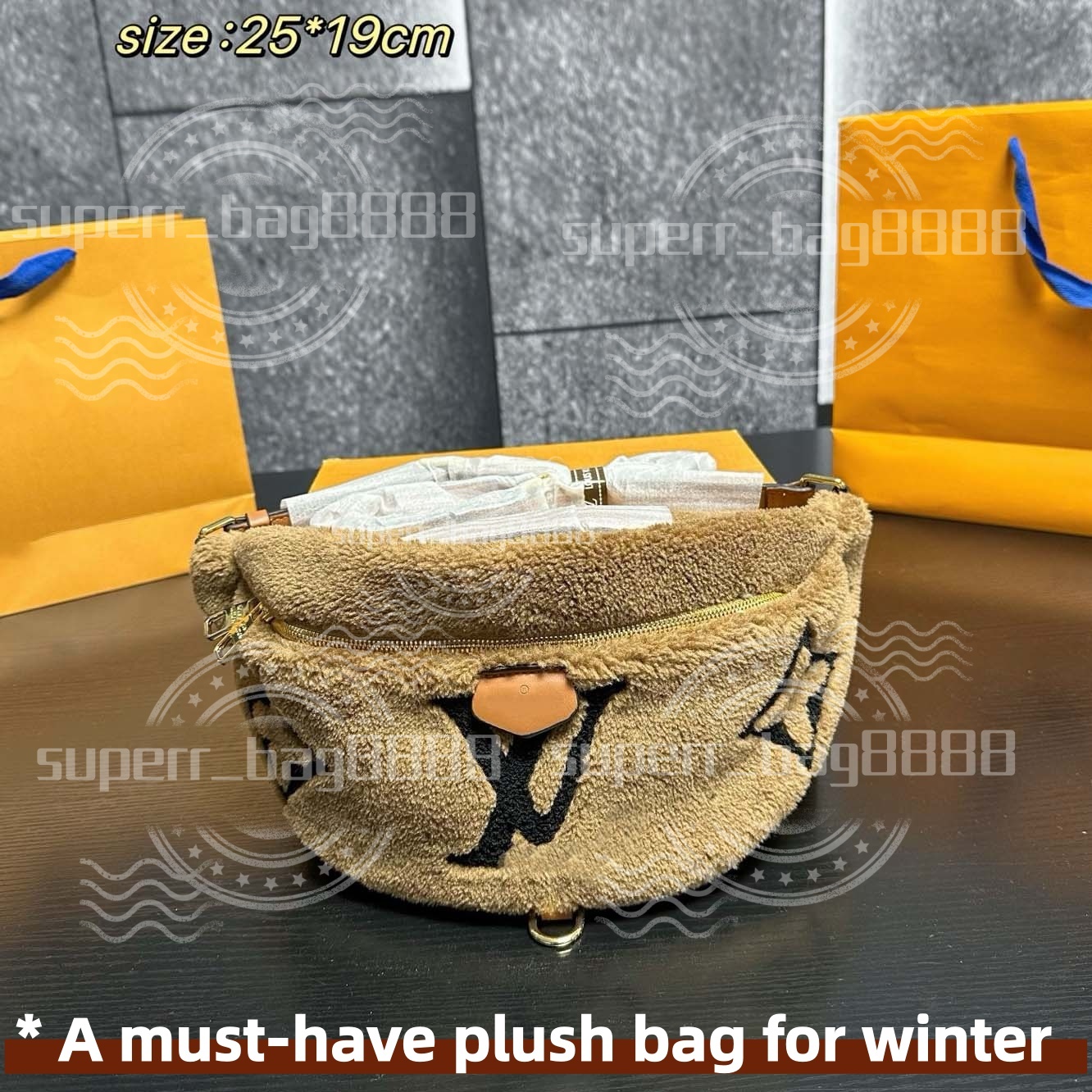 Sac de créateur couple sac à bandoulière sac de luxe sac de poitrine de mode sac à aisselles multicolore sac à bandoulière essentiel en peluche p