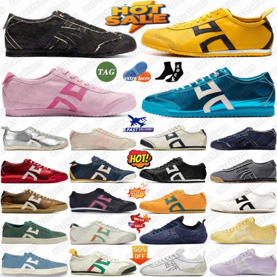 Shoes Tiger Mexico 66 running designer Japan tigers trainers Vintage Birch Peacoat Beige green Silver Black White Grass Oatmeal Ginger y9dv#-image-879734523