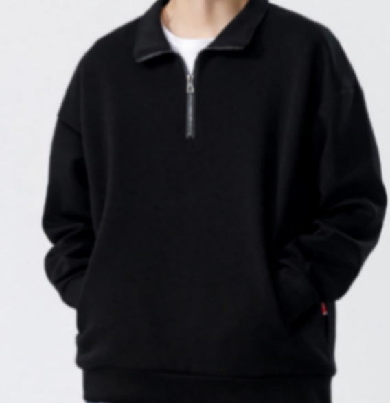 45 sweat-shirt à col rond pour hommes, Style printemps et automne, ample, couleur unie