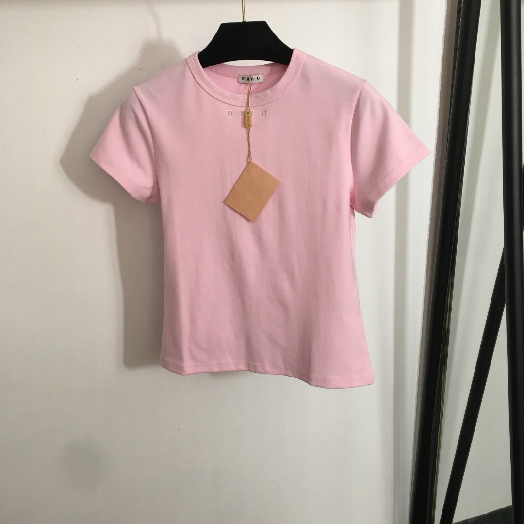 t-shirt designer femmes marque vêtements fille chemise d'été mode broderie lettre logo T-shirt dames col rond chemise à manches courtes dame t-sh