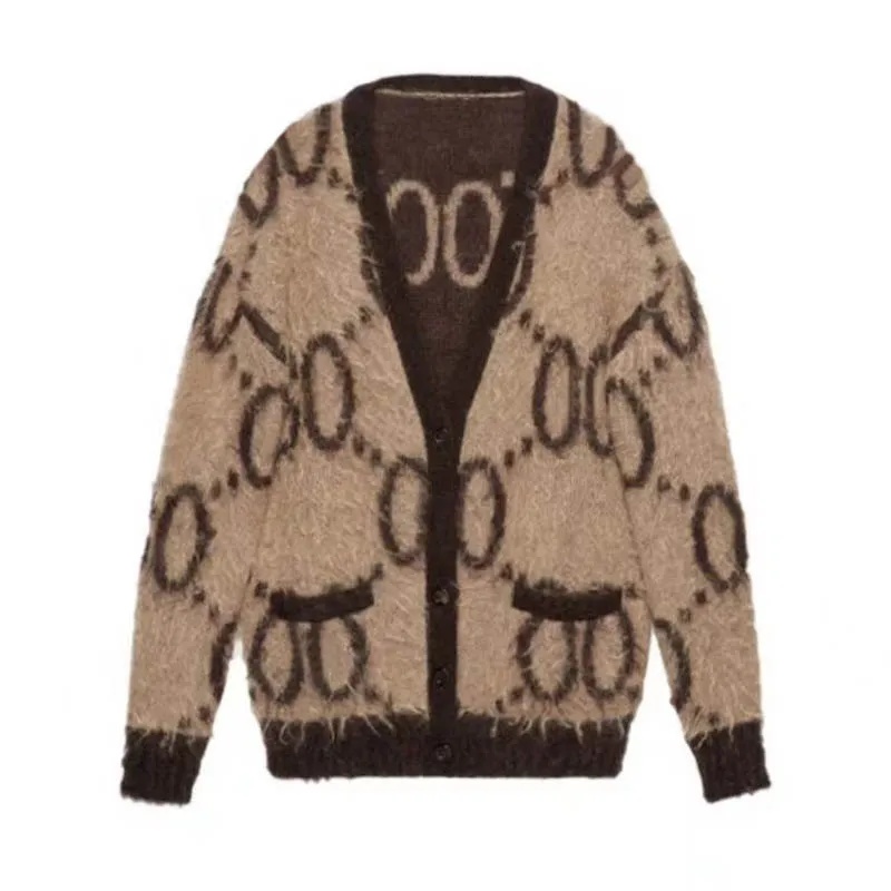 2025 autumn Womens Cardigan Sweaters Designer Wool Sweater Winter Warm Knits Shirts Long Sleeves Woman Classic Sweatshirt Tops Embroidery Shirt S-XL