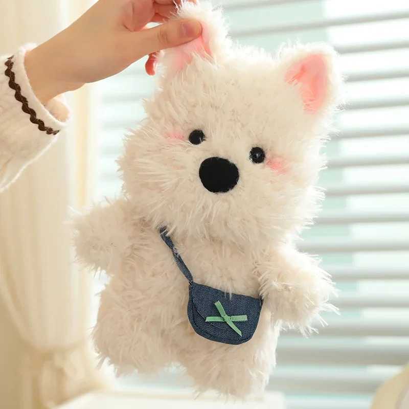 Cute West Highland Terrier Dog Stuffed Plush Toy Creative Puppy Baby Appease Doll low Birthday Christmas Gifts C251202 W260306-image-1096651459