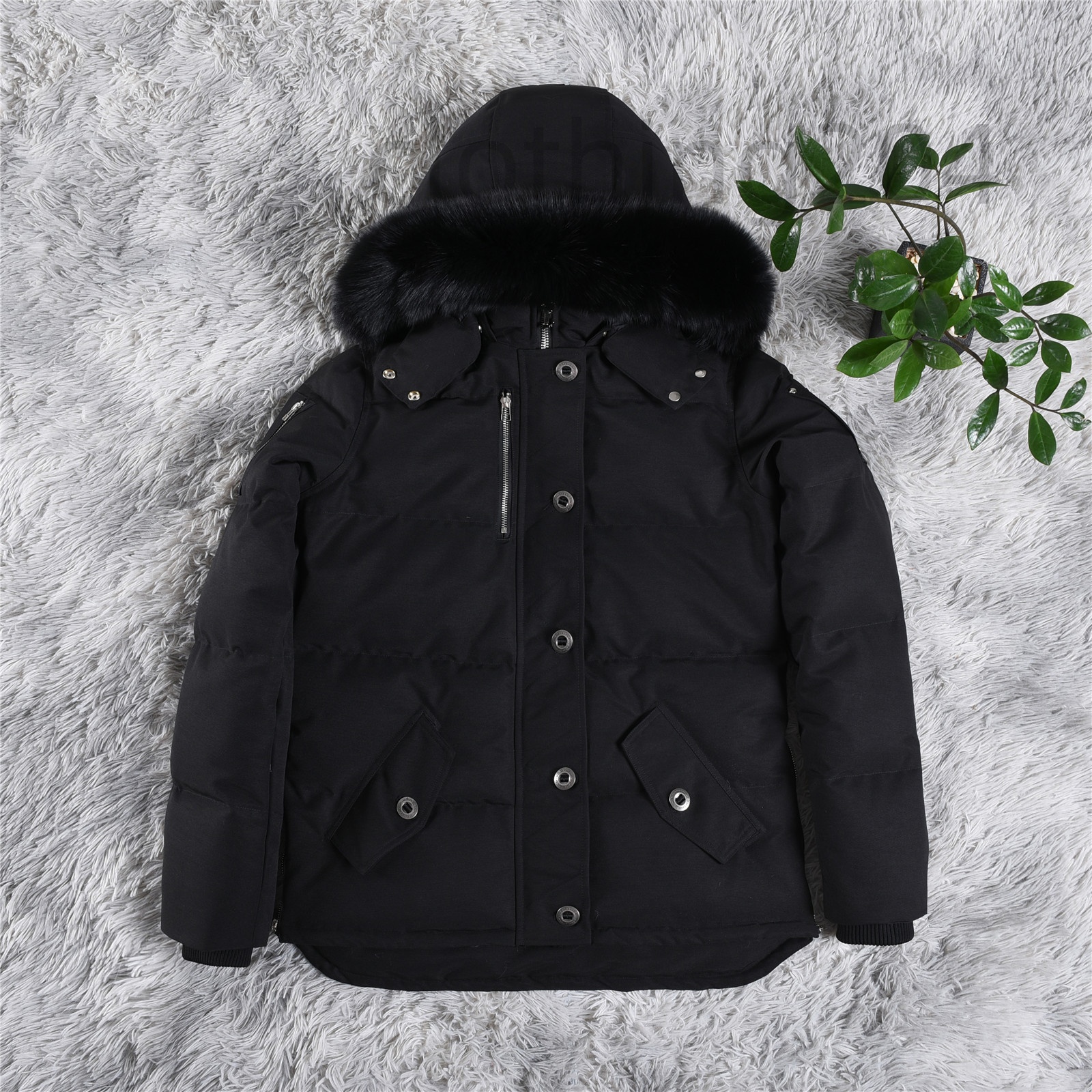 Down jacket mens fur collar parka winter waterproof white duck coat cloak fashion men and women couples moose casual version to keep warm BK8Z s-2xl