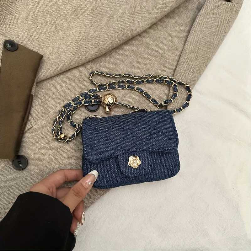 Mini portefeuille mignon chaîne femmes sac à bandoulière réglable bandoulière élégant rétro Texture florale sacs à bandoulière H260423