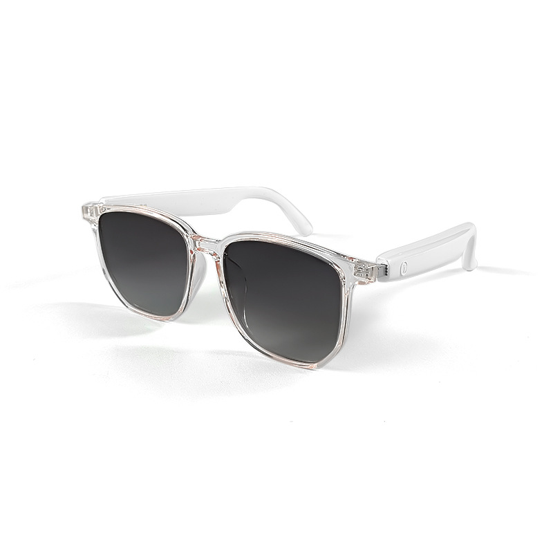 Smart Glasses Bluetooth Sunglasses - Polarized UV/Blue Light Blocking, Music & Calls, Interchangeable Lenses-image-1054764465