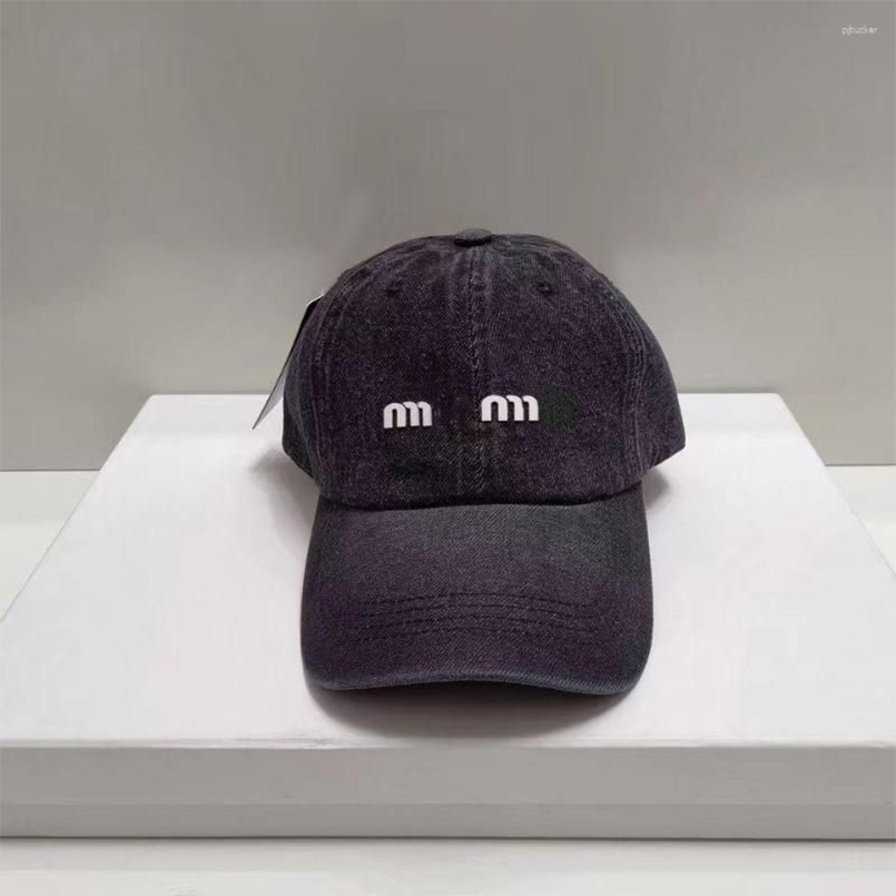 Designer Ball Caps Denim Baseball Cap For Women Outdoor Ladies Letters Men Autumn Fasion Casual Streetwear Dad Hat Sports Hats Sunshade Gorras Ch-image-909565103
