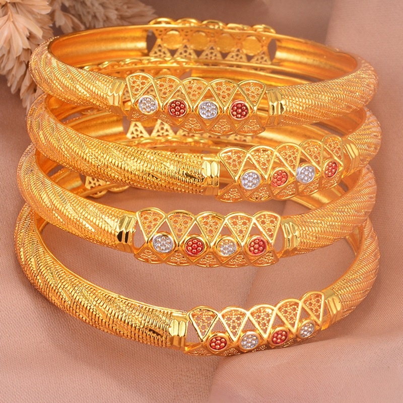 Bracelet en or 22 carats avec style ethnique unique, niche, simple, polyvalent et élégant pour femmes, bracelet de créateur de style palais, bijo