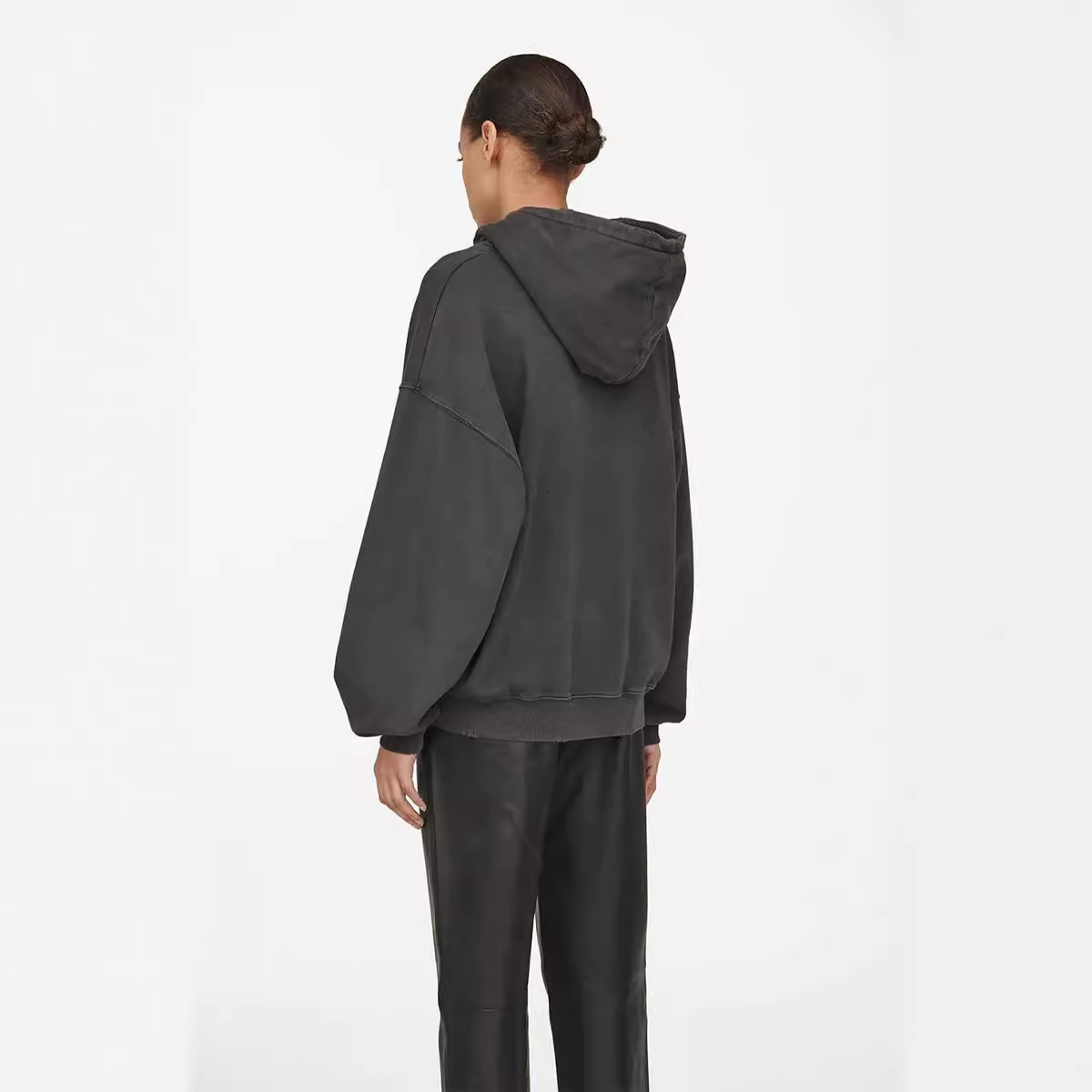 2026 New Aninely Women Hoodies Designer New Cotton Plush Casual Loose Fitting Aninely Classic Letter Washed And Worn Out Printed High Quality Sport