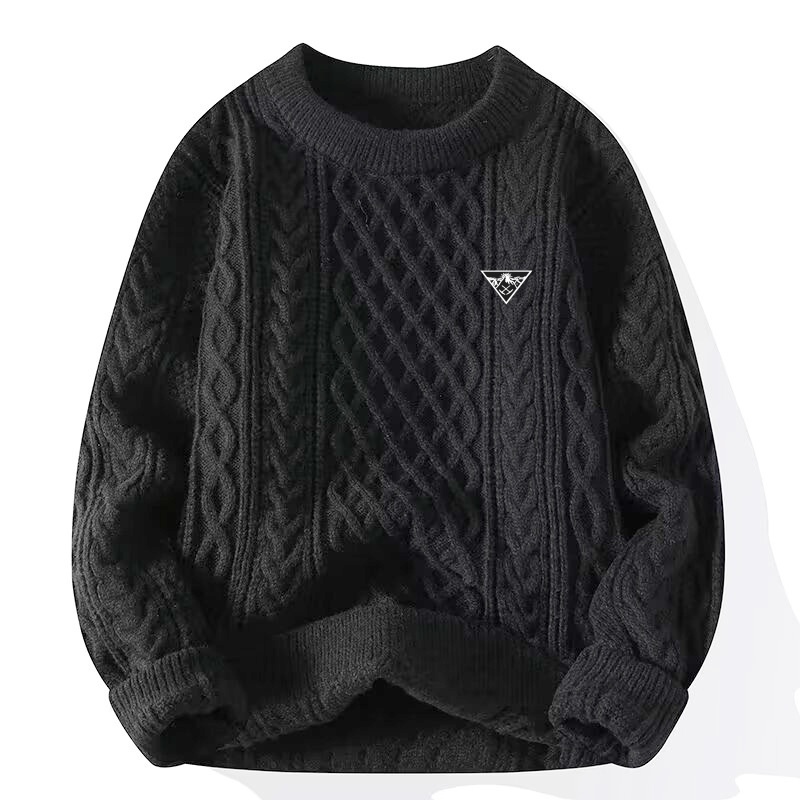 Designer sweater mens knit zipper triangle cardigan thread o round neck high neck collar womens fashion letter white black long sleeve clothing p