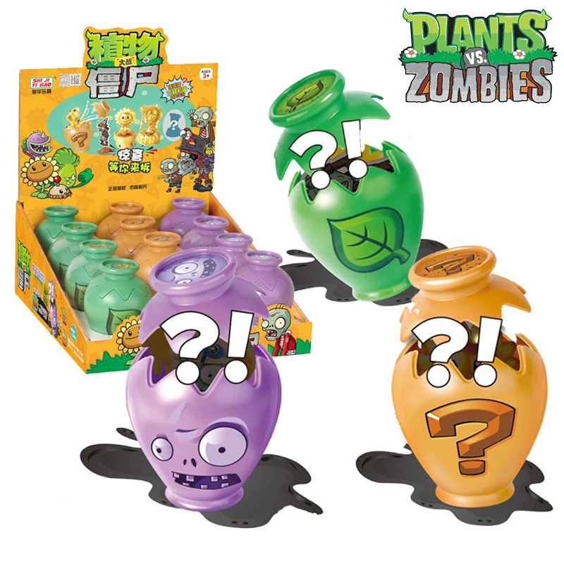 Blind Box 2 Crock Pot Surprise Box Set Toys Peashooter SunFlower Pirate Captain Zombie Game Figure Model Toys Boys K260321-image-1098415927