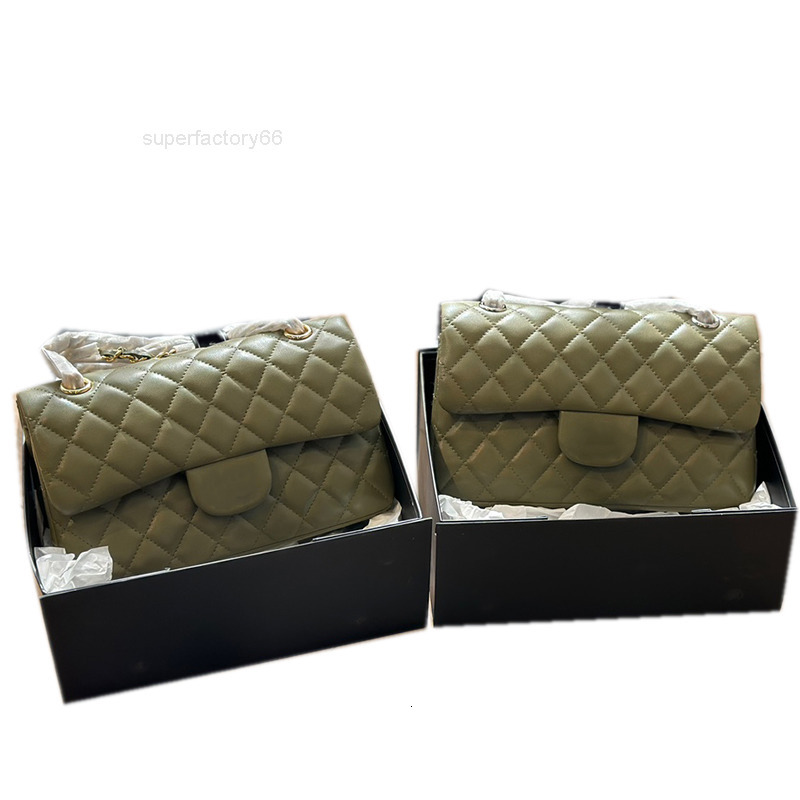 Sacs à main à rabat moyen en cuir d'agneau classique de luxe pour femmes, matériel en métal argenté et doré, chaîne Matelasse, bandoulière d'exté