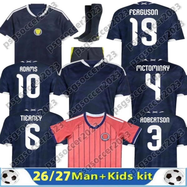 S-4XL 2026 2027 ScoTland Soccer Jerseys 26 27 World Cup Home Away Player Men kids Football Shirt Kit ROBERTSON McTominay McGREGOR SHANKLAND MCGRE-image-942295543
