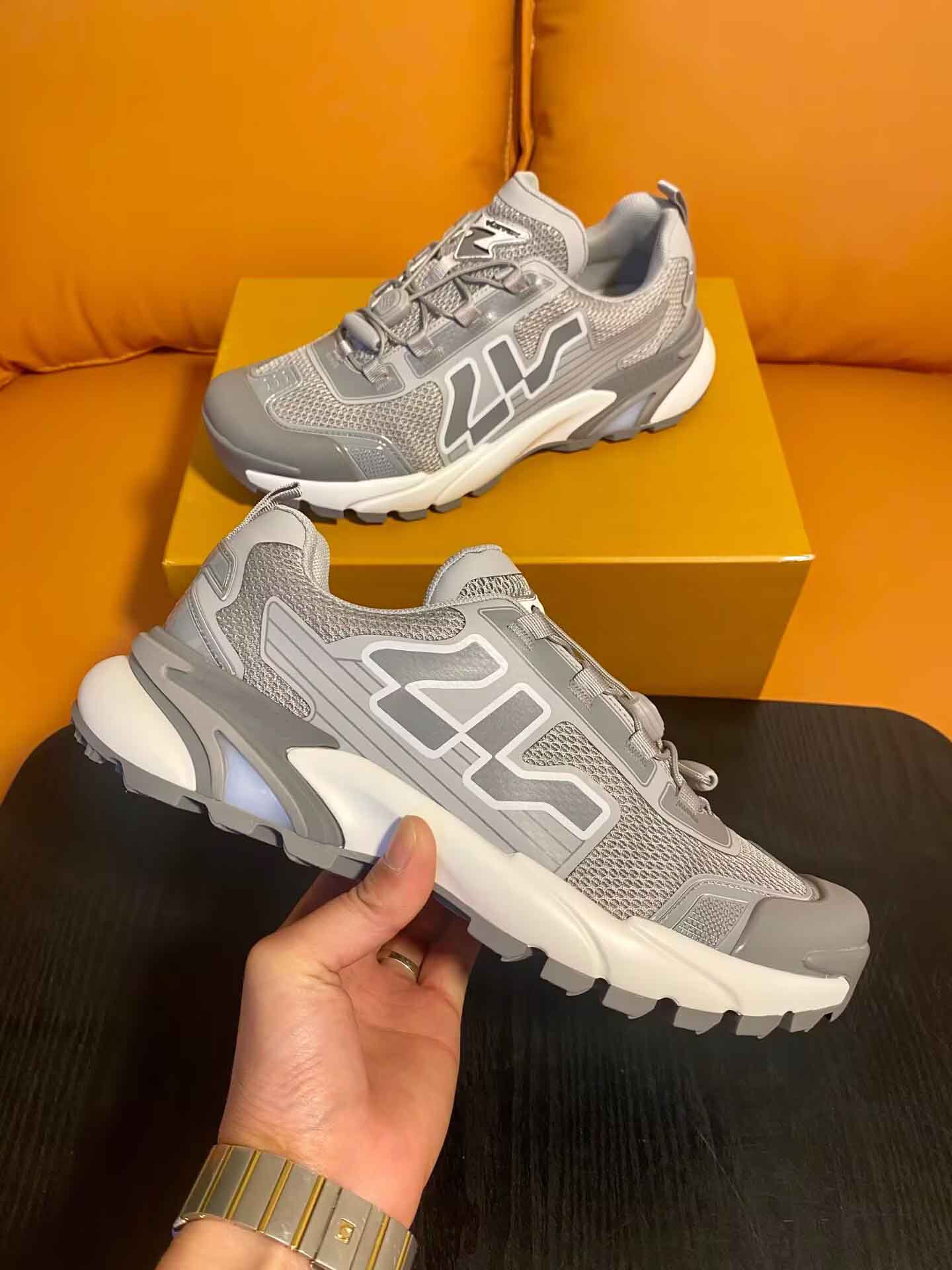 Top Luxury Men Runner Tatic Sneaker Shoes Technical Mesh Leather Hip Hop Trainers Party Dress Super 1.1 Quality Casual Walking EU3846Original Box