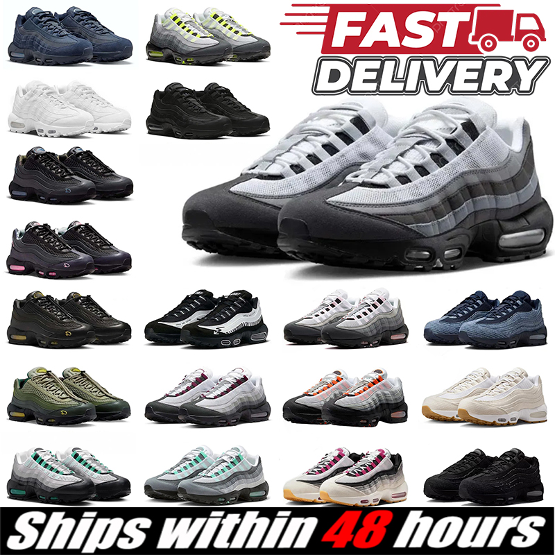 Fast delivery designer running 95 shoes men women 95s Triple Black White Stadium Green Crystal Blue Bred Dark Beetroot Solar Red Grey mens traine-image-870538276