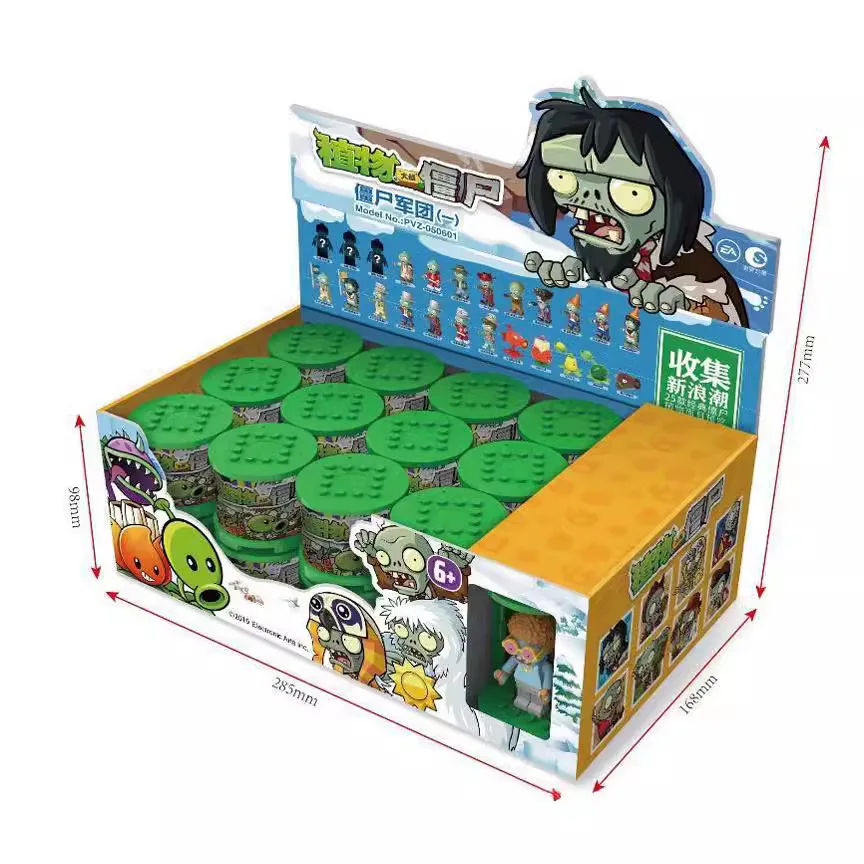 25pcs Whole Box 2 Fire Peashooter Zombie Army Blind Box Game Scene Model 50 Styles Action Figures Model Kit Collection Boy Toy Gifts K260321-image-1098416753