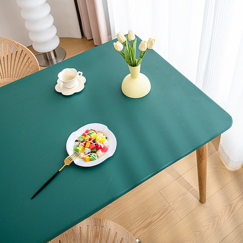 Table cloth waterproof and oil-proof wash-free anti-scalding table cloth coffee table fabric table cover table cover desk Z9PP01-image-1054965441