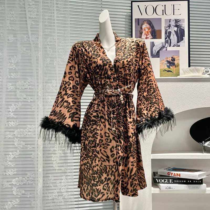 New Bride Wedding Robe Gown Women Velour Sleepwear Luxury Feather Kimono Bridesmaid Team Velvet Bathrobe Long Nightwear C251124-image-1085912774