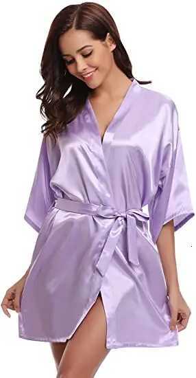 Satin Robe Female Intimate Lingerie Sleepwear Silky Bridal Wedding Gift Casual Kimono Bathrobe Gown Nightgown Sexy Nightwear C2511240-image-1085952375