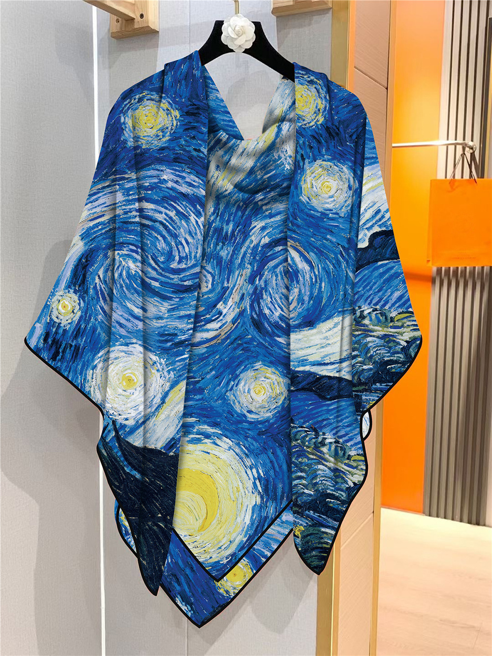 Soie Cachemire Hiver Doux Écharpe Femmes Bords Roulés À La Main Châles Chaud Grand Pashmina Clthing Sac Accessoires Cheveux Cou Décoration Hiver