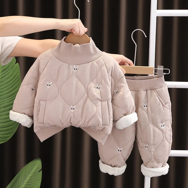 1 2 3 4 5 Years Winter Baby Girls Clothing Sets Keep Warm Thicken Coat And Pants Girls Suits Birthday Gifts Childrens Clothing H251208-image-1087662213