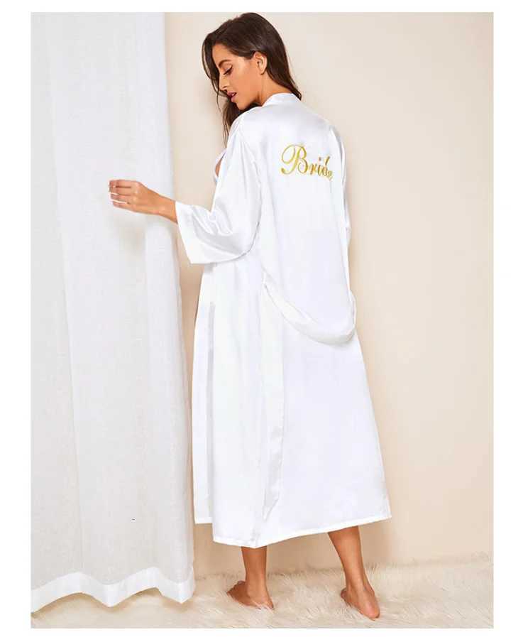 Women Kimono Bathrobe Gown Sexy Sleepwear Satin Home Clothing Intimate Lingerie Casual Bride Bridesmaid Wedding Gift Nightgown C251124-image-1085912876