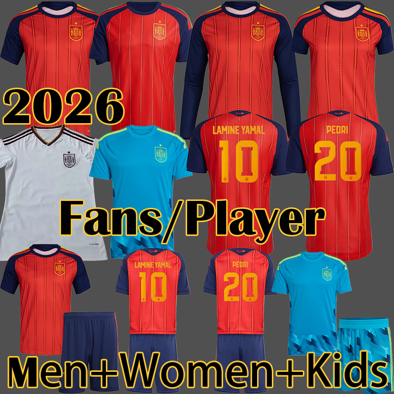 PEDRI 2026 Spain Soccer Jerseys Espana Camiseta de futbol ZUBIMENDI Kit BARRIOS CUBARSI YEREMY MERINO Football Shirts LAMINE YAMAL ES National Je-image-952319065