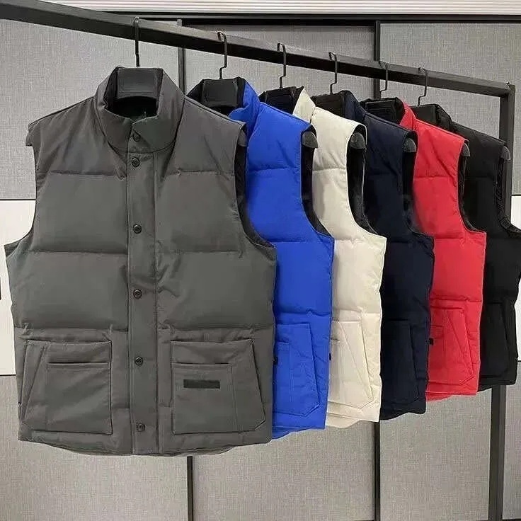 mens vests designer gilet luxury down puffer jacket canada doudoune sans manche woman feather filled material coat snow graphite couple coat Labe