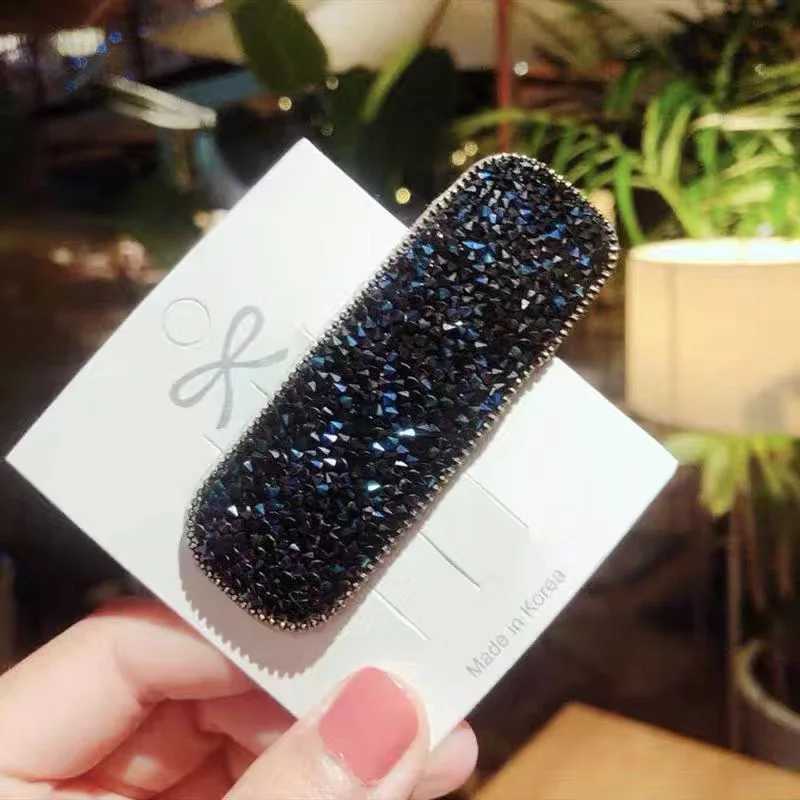 luxury Korean Full Crystal Hairpin Side Hair Ornaments Womens New BB Clips Luxury Fashion Accessories K251124-image-1085921477