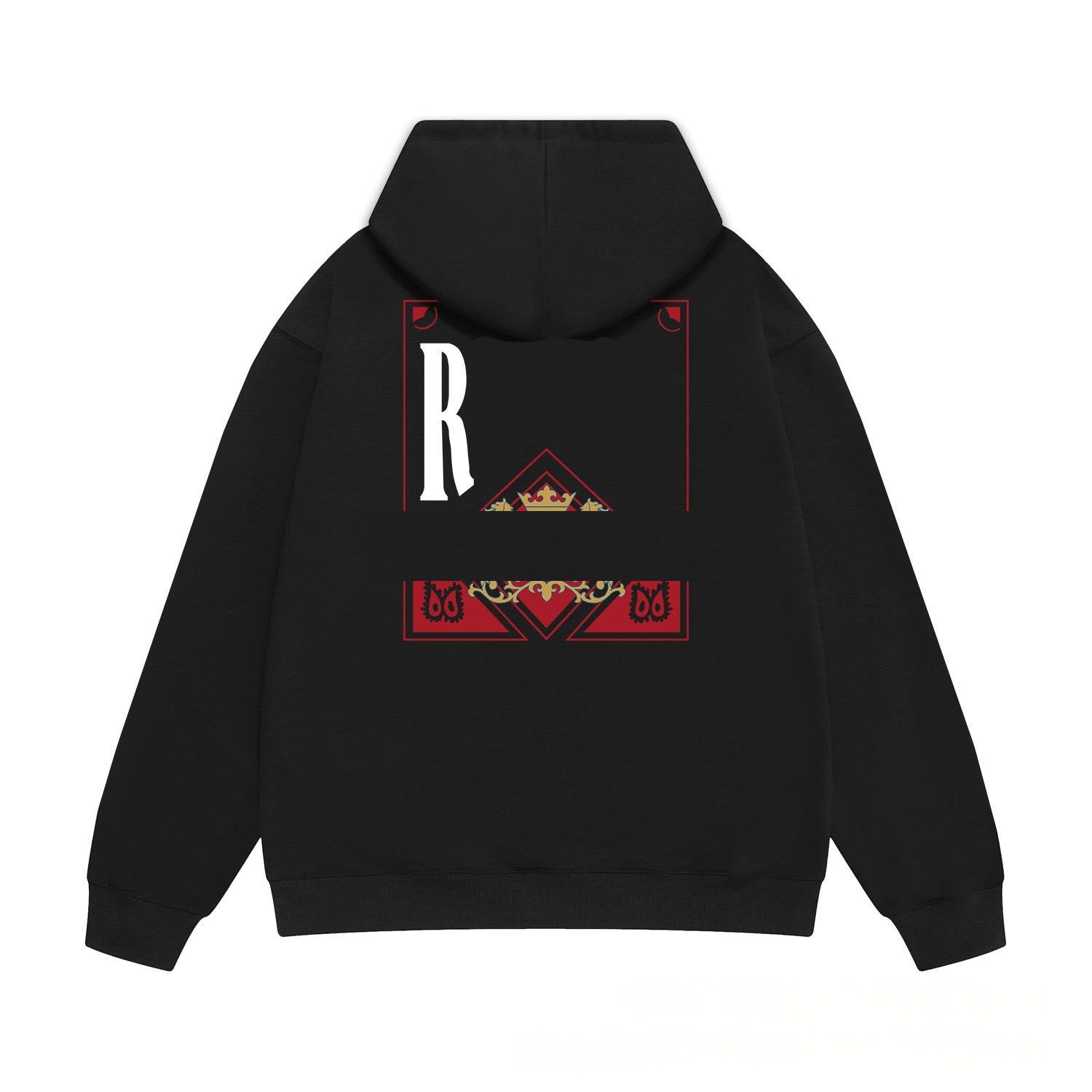 Ruhudes Hoodie Designer Y2k Hoodies Hip Hop Pullover High Quality Fashion Athleisure Printed Pattern Loose High Street Retro Luxury Rude Pullover Aa