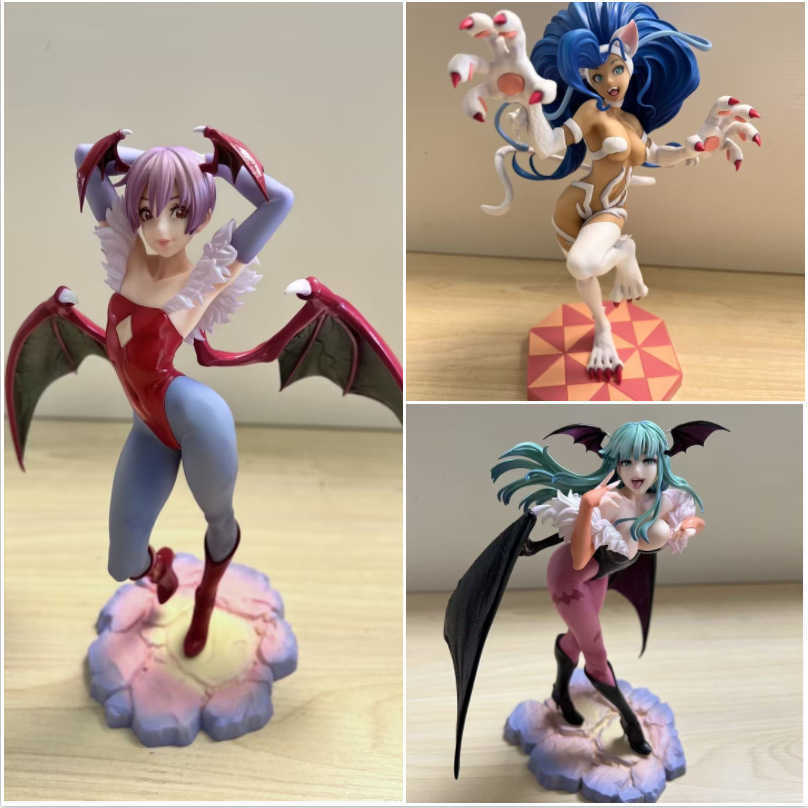 18cm A Game And Anime Figurine Model Of The Cute Girl, The Devil Warrior, And The Succubus Monica Lilith Felicia Y250424-image-1038105762