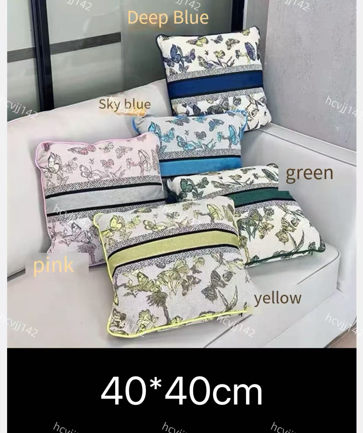 D Family case designer high-end home design case cushion cover letter throw top quality Contact me to view pictures high-end gift box se4040cm M2-image-1098983303