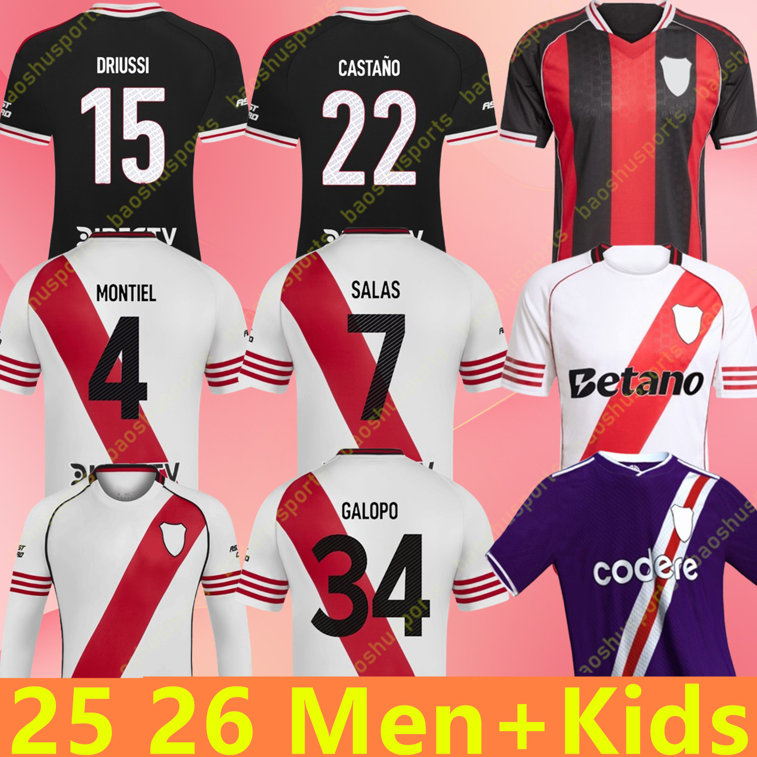 2025 2026 River Plate Soccer Jerseys 25 26 Camisetas de futbol MONTIEL SALAS CASTANO GALOPO COLIDIO M.QUARTA M.GALARZA SOLARI SIMON FERNANDEZ Foo-image-925775470