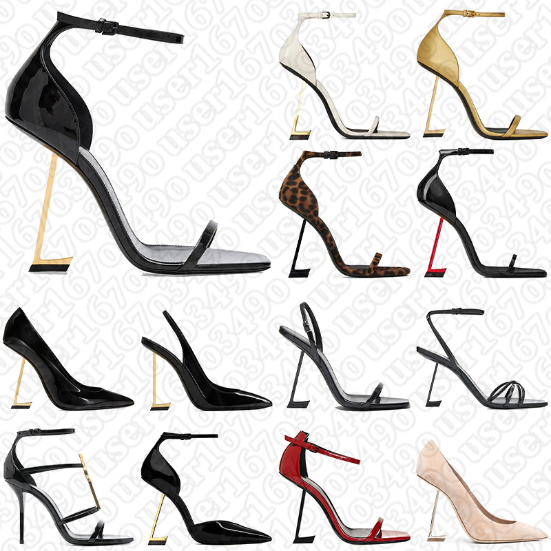 free shipping with box dress shoes for women designer heels suede patent leather sandals gold black luxury heel womens party wedding pumps