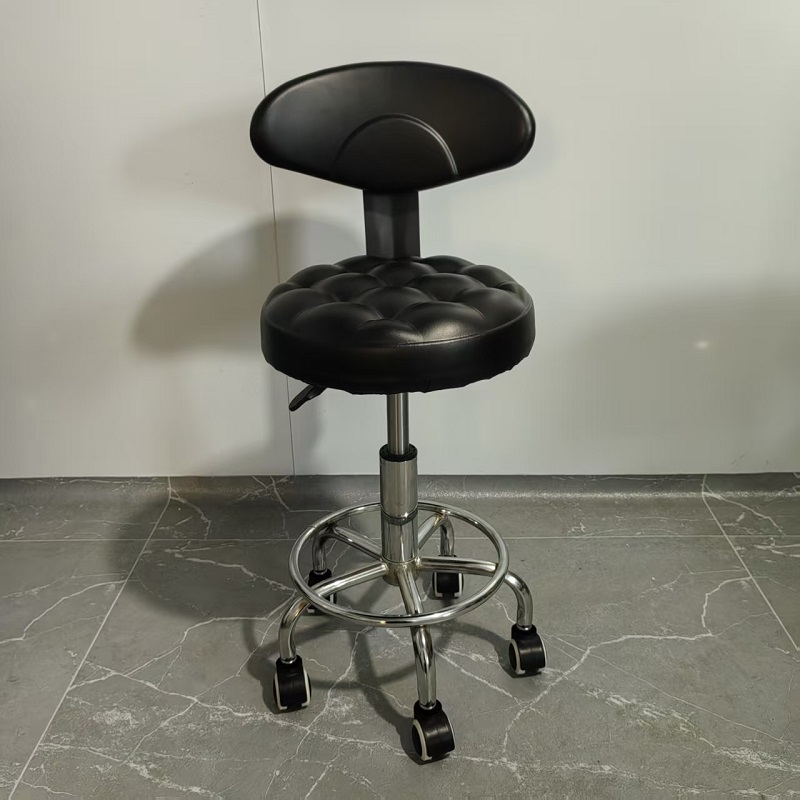Bar stool Manicurist and makeup artist using a raised Chair Guitar practice chair Cashier counter live streaming bar stool Swivel chair-image-1086037367