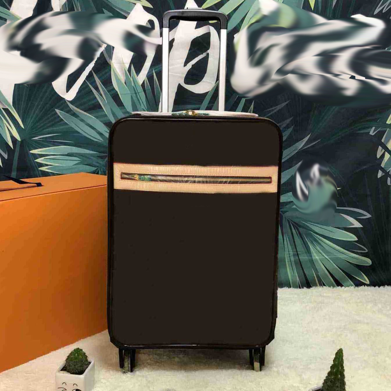 Luxury Designer Luggage Set Travel Suitcase With Spinner Wheels Large Capacity Trolley Case 20 24 Inch Boarding Cabin Box Password Lock-image-1108017342