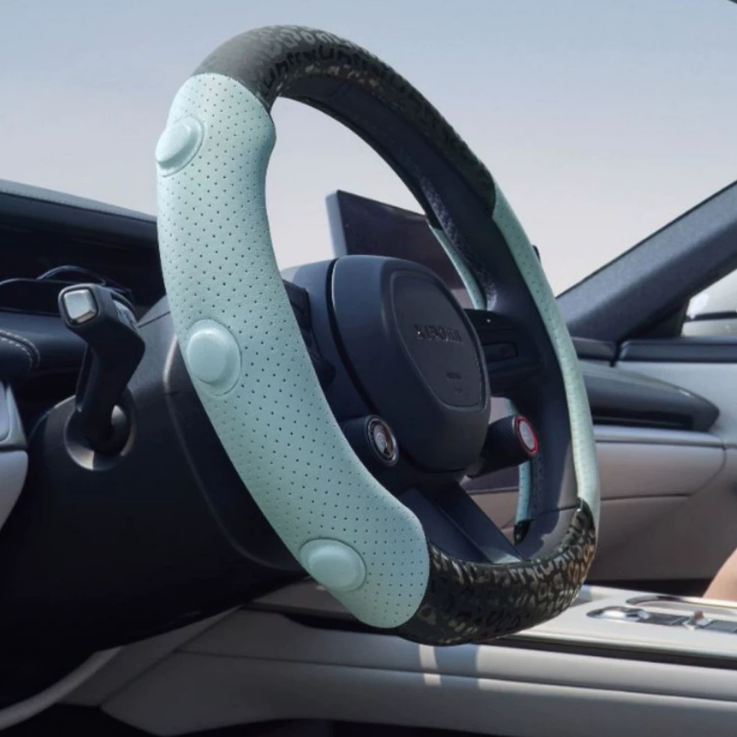 All-weather soft TPU steering wheel cover - multiple colors of absorbent leather-like material K260317-image-1097981231