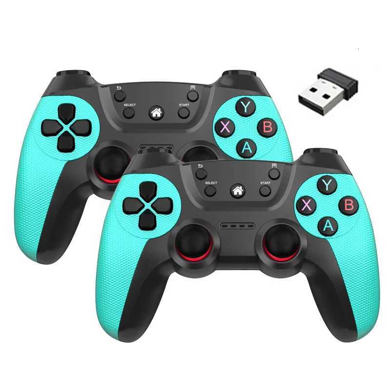 Wireless Doubles Game Controller For Linux/Android phone For Game Box Game stick PC Smart TV Box 24G gamepad Joystick H251125-image-1086032289