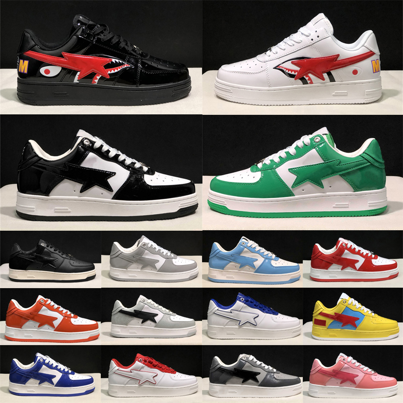 Men Women Trainers SK8 Star Stars Designer Shoes Black White Grey Green Camo Patent Leather Casual shoes Sneakers Fashion Outdoor Sports Walking-image-999214401