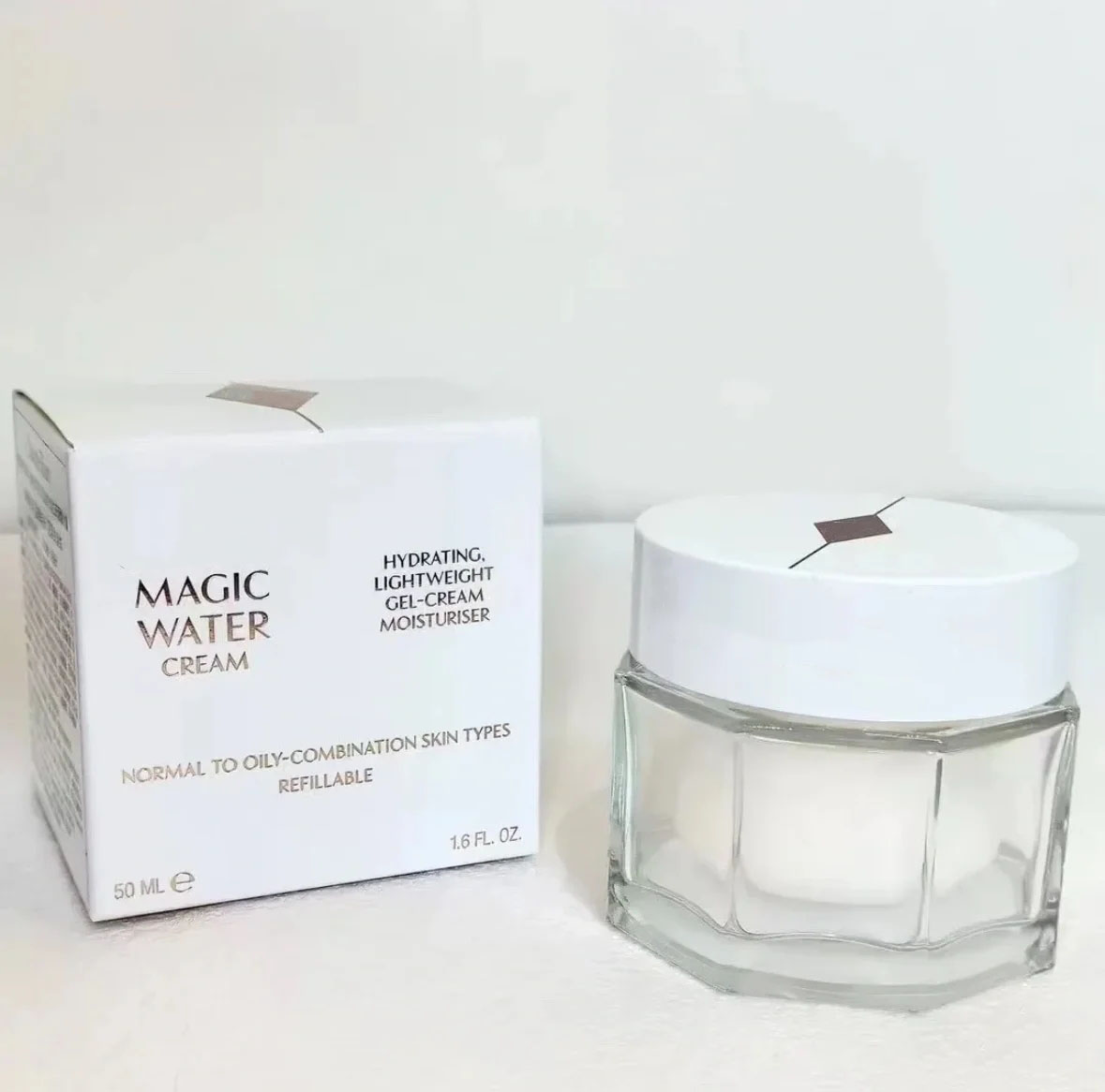 MAGIC WATER CREAM 50ml Pre Makeup Water Blasting Cream GEL CREAMS MOISTURISER Turnaround HYDRATING Light Weight Face Skin Care Primer Soothing Lo-image-396196802