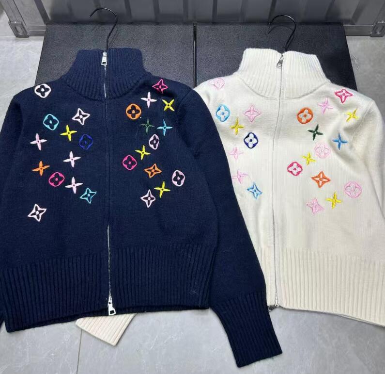 Womens Sweaters Cardigan V-neck Luxury designer Sweater Jumper Jacquard Pattern Knitted Classic Letter Knitwear polo Brand Coats