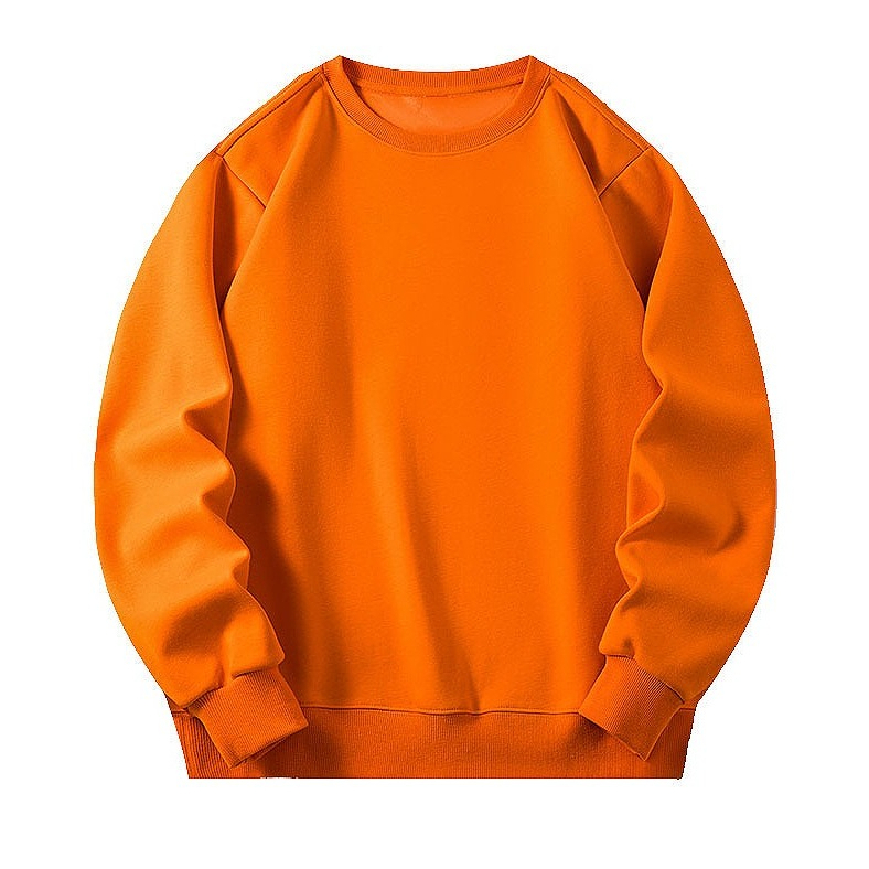 64 hommes T-shirt à manches longues col rond manches longues ample décontracté sweat ample